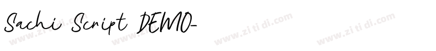 Sachi Script DEMO字体转换